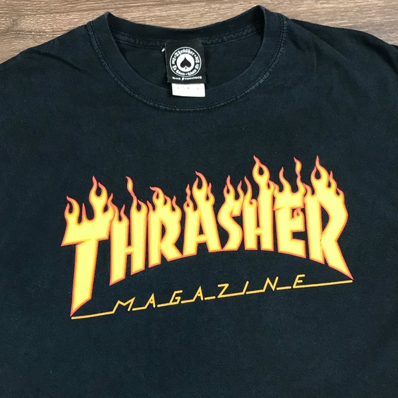 Thrasher Magazine Live To Skate, Skate Or Die Men’s Vintage Y2K Sports T-Shirt L - Picture 2 of 7